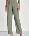 Women's High Waist Straight Leg Loose Suit Pants
